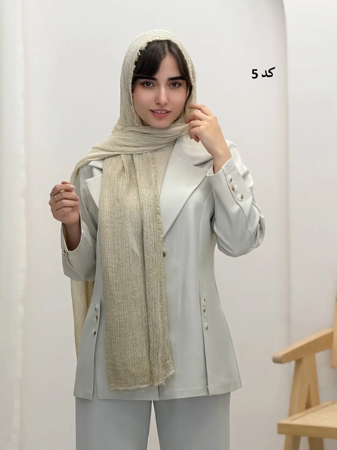 4474-شال کنفی مودال